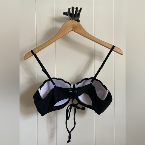 NWOT Shein Shell Bikini Top Black Large - Picture 7 of 7